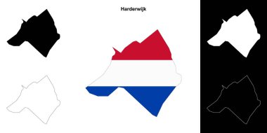 Harderwijk boş ana hat haritası seti