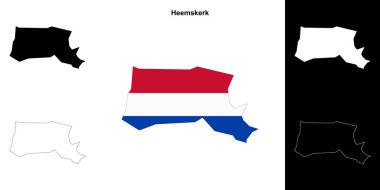 Heemskerk boş dış hat haritası seti