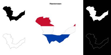 Heerenveen boş ana hat haritası seti