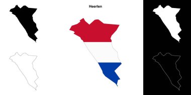 Heerlen boş çizgi haritası seti