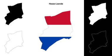 Heeze-Leende boş ana hat haritası seti