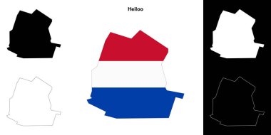 Heiloo boş çizgi haritası seti