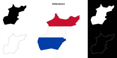 Hellendoor boş ana hat haritası seti