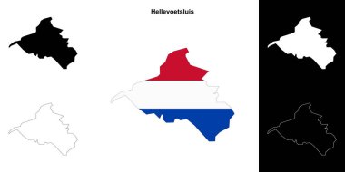 Hellevoetsluis boş ana hat haritası seti