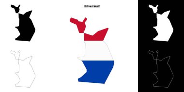 Hilversum boş dış hat haritası seti