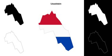 IJsselstein boş ana hat haritası seti