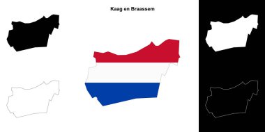 Kaag en Braassem boş ana hat haritası seti