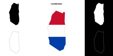 Landsmeer boş dış hat haritası seti