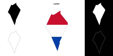 Laren boş çizgi haritası seti