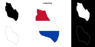 Leiderdorp boş ana hat haritası seti