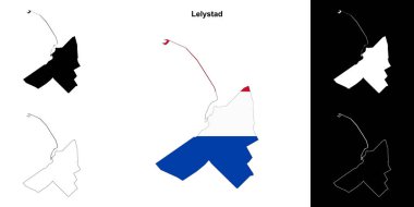 Lelystad boş ana hat haritası seti