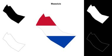 Maassluis boş ana hat haritası seti