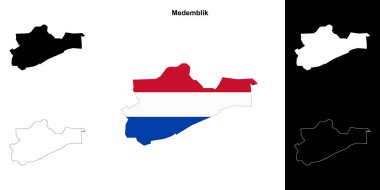 Medemblik boş çizgi haritası ayarlandı