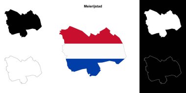 Meierijstad boş ana hat haritası seti