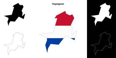 Oegstgeest boş ana hat haritası seti