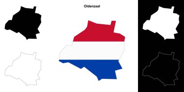 Oldenzaal boş çizgi haritası ayarlandı