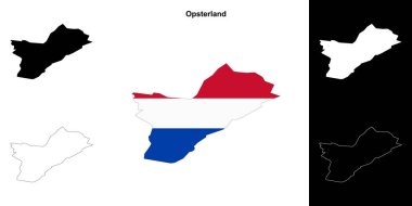 Opsterland boş ana hat haritası seti