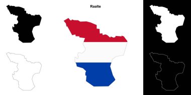 Raalte boş çizgi haritası seti