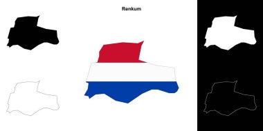 Renkum boş çizgi haritası ayarlandı