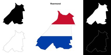 Roermond boş çizgi haritası ayarlandı