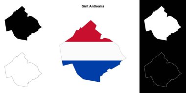 Sint Anthonis boş ana hat haritası seti