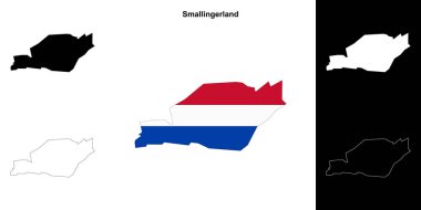 Smallingerland boş ana hat haritası seti