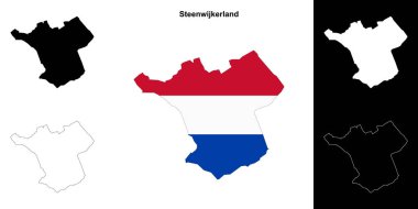 Steenwijkerland boş ana hat haritası seti