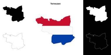 Terneuzen boş dış hat haritası ayarlandı