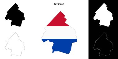 Teylingen boş çizgi haritası ayarlandı