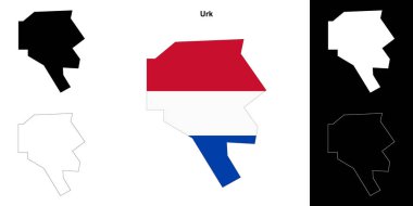 Urk boş çizgi haritası seti