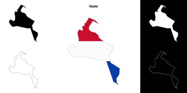 Vaals boş çizgi haritası seti