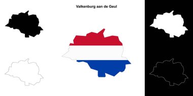 Valkenburg aan de Geul boş ana hat haritası seti