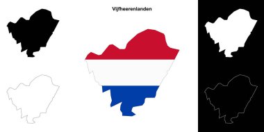 Vijfheerenlanden boş ana hat haritası seti