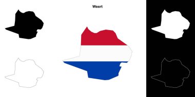 Boş çizgi haritası seti