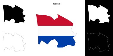 Weesp boş dış hat haritası seti