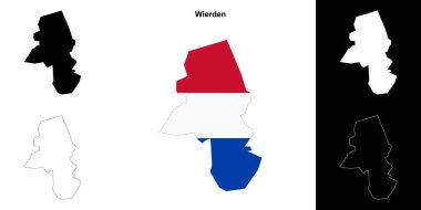 Geniş boş çizgi haritası seti