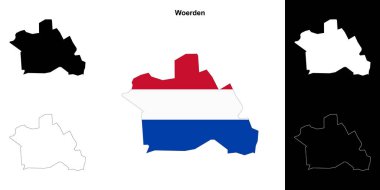 Woerden boş çizgi haritası seti