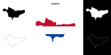 Zutphen boş çizgi haritası ayarlandı