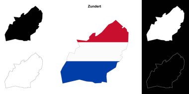 Zundert boş çizgi haritası seti