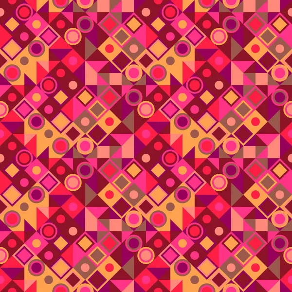Renkli köşegen mozaik desen arka planı - soyut renkli vektör grafik tasarımı