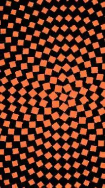 Yuvarlak geometrik kare desenli arkaplan - pürüzsüz döngü canlandırması