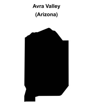 Avra Vadisi (Arizona) boş ana hat haritası