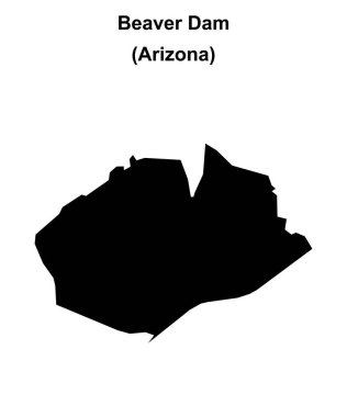 Kunduz Barajı (Arizona) boş ana hat haritası