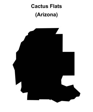 Kaktüs Düzlükleri (Arizona) boş ana hat haritası