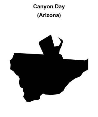 Kanyon Günü (Arizona) boş ana hat haritası