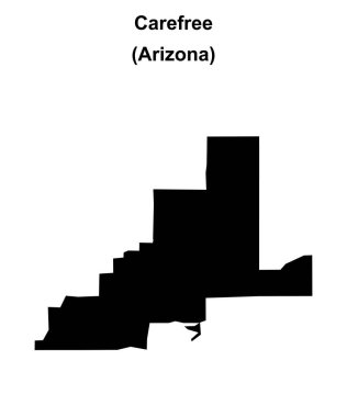 Carefree (Arizona) boş ana hat haritası