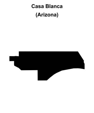 Casa Blanca (Arizona) boş ana hat haritası