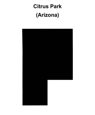 Citrus Parkı (Arizona) boş ana hat haritası