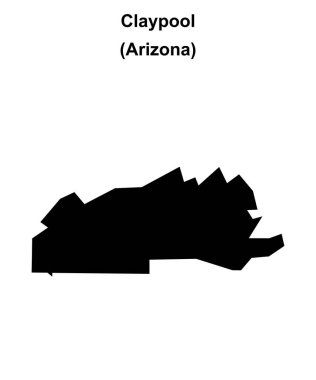 Claypool (Arizona) boş ana hat haritası