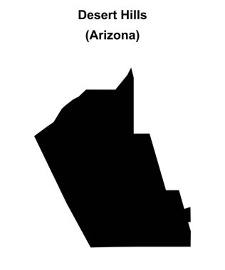 Desert Hills (Arizona) boş ana hat haritası